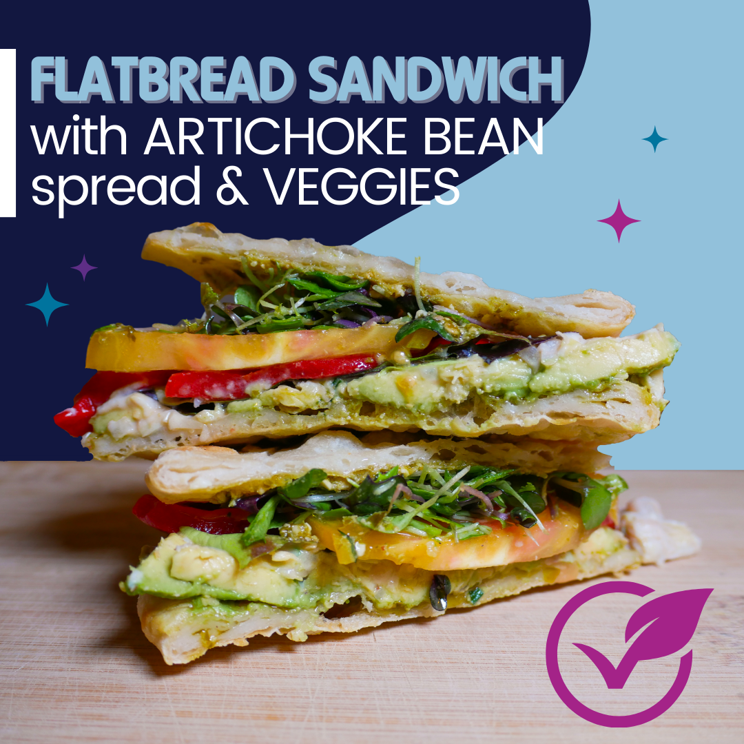 Veggie Flatbread Sandwich
